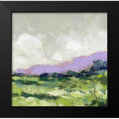 Purple Ridge Black Modern Wood Framed Art Print by Randy Noble Fine Art