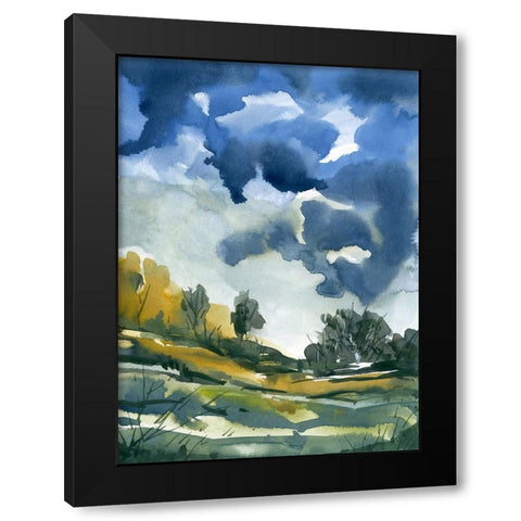 Summer Showers Black Modern Wood Framed Art Print with Double Matting by Randy Noble Fine Art