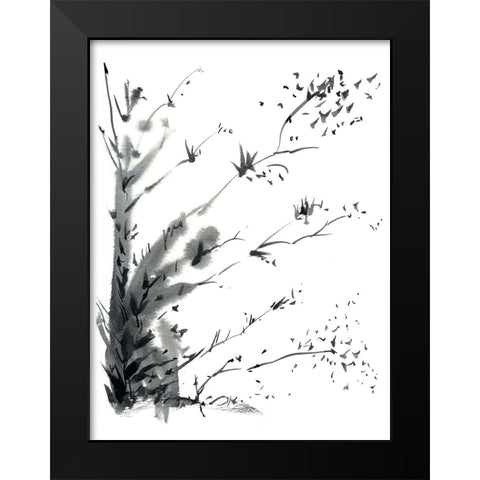 New Growth Black Modern Wood Framed Art Print by Randy Noble Fine Art