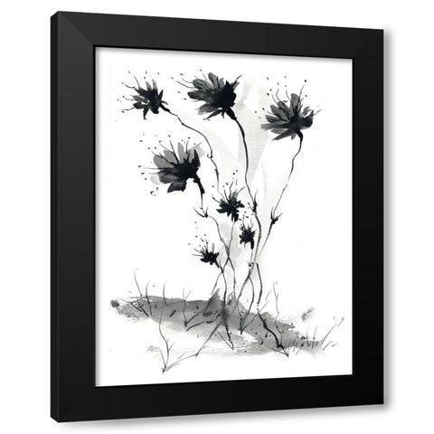 Spring Sprouts Black Modern Wood Framed Art Print by Randy Noble Fine Art