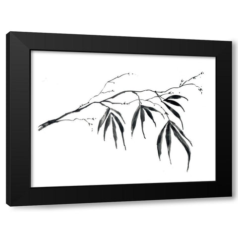 Tropical Branch Black Modern Wood Framed Art Print by Randy Noble Fine Art