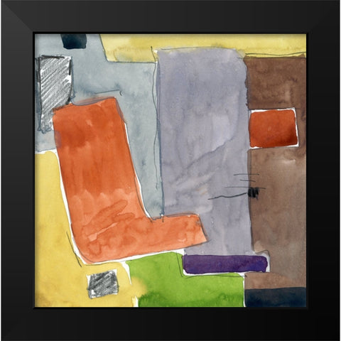 Color Purge Black Modern Wood Framed Art Print by Randy Noble Fine Art