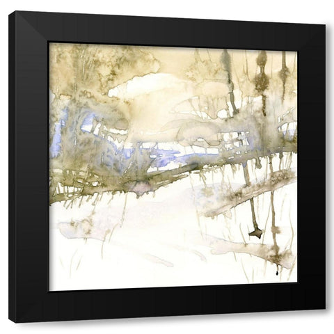 Wintry Mix Black Modern Wood Framed Art Print by Randy Noble Fine Art