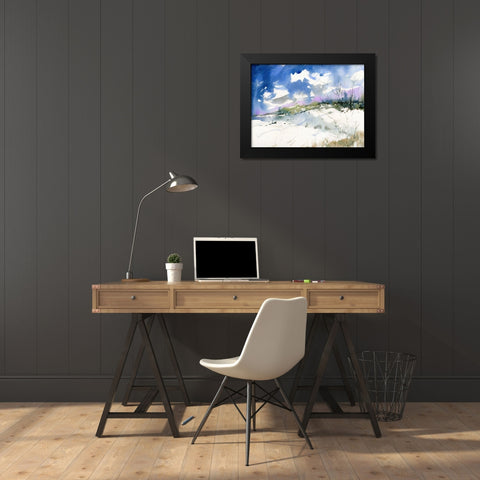 Cool Valley Black Modern Wood Framed Art Print by Randy Noble Fine Art