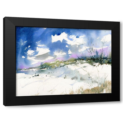 Cool Valley Black Modern Wood Framed Art Print with Double Matting by Randy Noble Fine Art