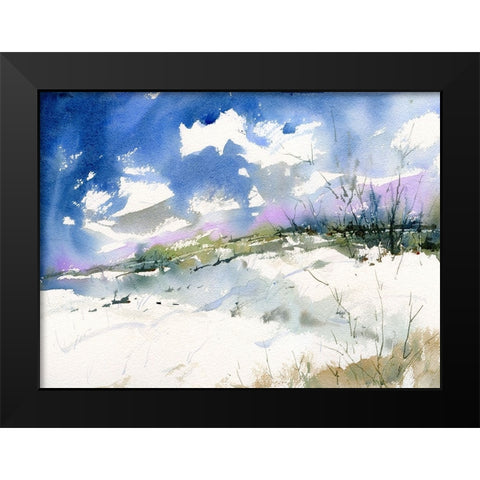 Cool Valley Black Modern Wood Framed Art Print by Randy Noble Fine Art