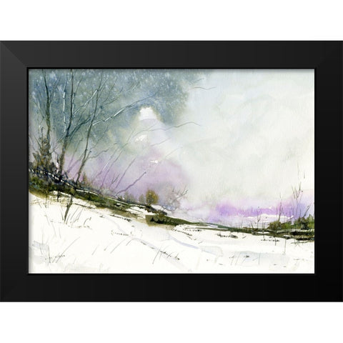 Pine Ridge Black Modern Wood Framed Art Print by Randy Noble Fine Art