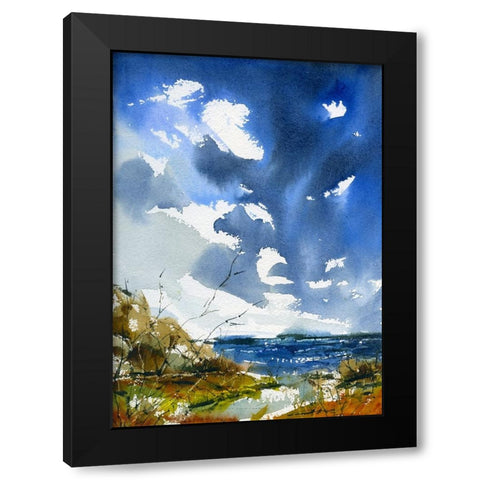 Trail To Surf Black Modern Wood Framed Art Print by Randy Noble Fine Art