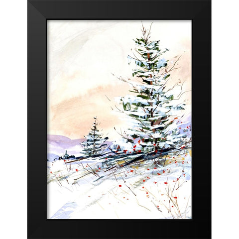 Comforting View Black Modern Wood Framed Art Print by Randy Noble Fine Art