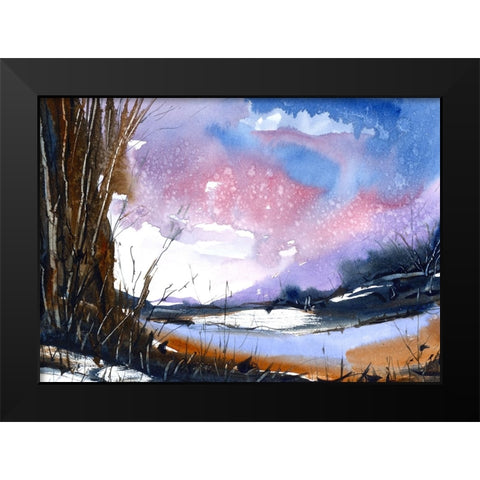 Effortless Gaze Black Modern Wood Framed Art Print by Randy Noble Fine Art