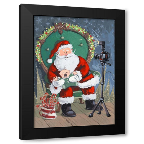 First Visit Black Modern Wood Framed Art Print by Randy Noble Fine Art