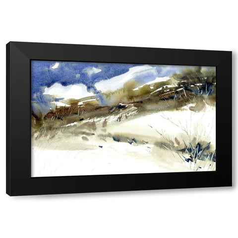 Rain Dance Black Modern Wood Framed Art Print with Double Matting by Randy Noble Fine Art