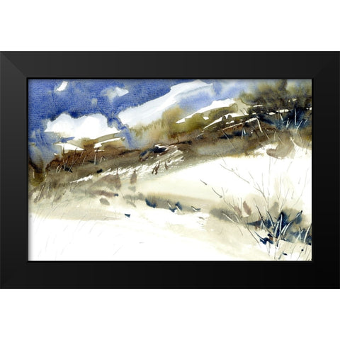 Rain Dance Black Modern Wood Framed Art Print by Randy Noble Fine Art