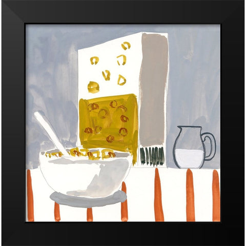 Breakfast Black Modern Wood Framed Art Print by Randy Noble Fine Art