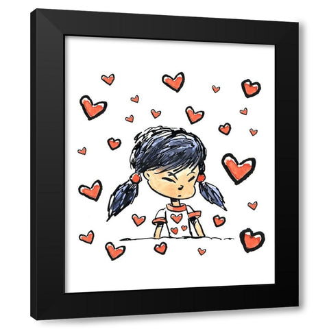 My Crush Black Modern Wood Framed Art Print with Double Matting by Randy Noble Fine Art