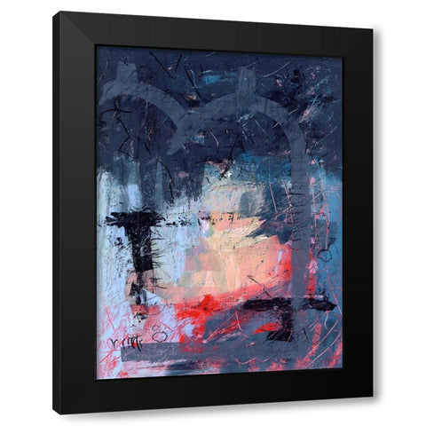 Merrymaking Black Modern Wood Framed Art Print with Double Matting by Randy Noble Fine Art