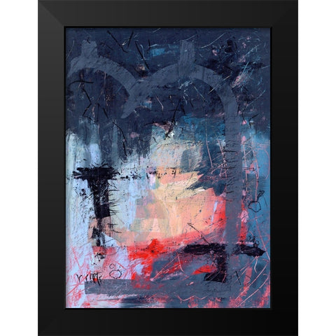 Merrymaking Black Modern Wood Framed Art Print by Randy Noble Fine Art
