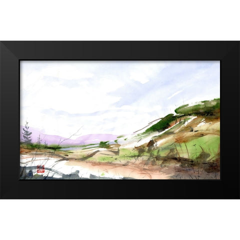 Observation Point Black Modern Wood Framed Art Print by Randy Noble Fine Art