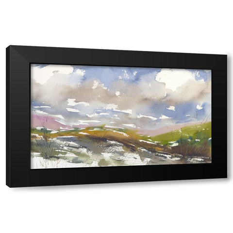 Forever Valley Black Modern Wood Framed Art Print by Randy Noble Fine Art