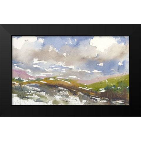 Forever Valley Black Modern Wood Framed Art Print by Randy Noble Fine Art