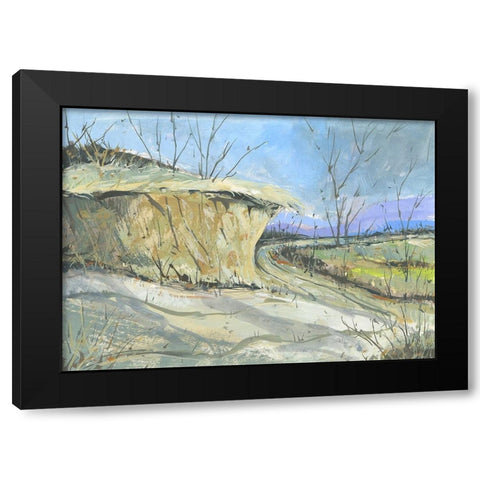 Road To Color Black Modern Wood Framed Art Print with Double Matting by Randy Noble Fine Art