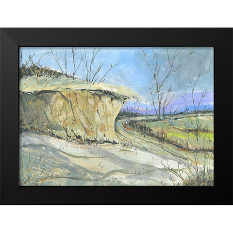 Road To Color Black Modern Wood Framed Art Print by Randy Noble Fine Art