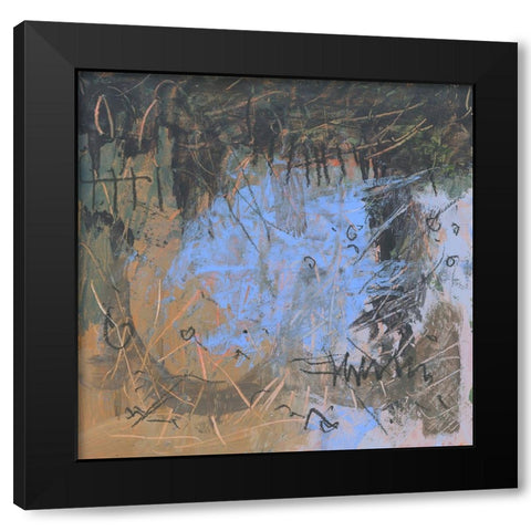 Covered Form Black Modern Wood Framed Art Print with Double Matting by Randy Noble Fine Art