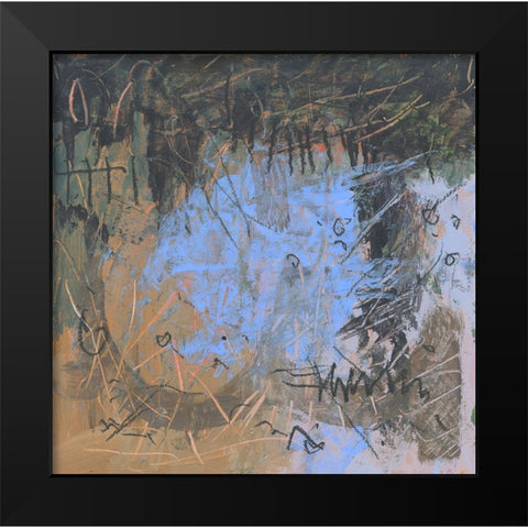 Covered Form Black Modern Wood Framed Art Print by Randy Noble Fine Art