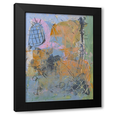 Systems Gone Black Modern Wood Framed Art Print with Double Matting by Randy Noble Fine Art