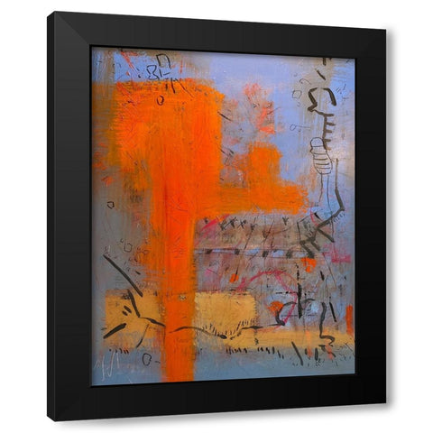 Meanings Black Modern Wood Framed Art Print by Randy Noble Fine Art