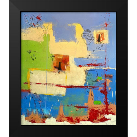 Seeking Treasure Black Modern Wood Framed Art Print by Randy Noble Fine Art