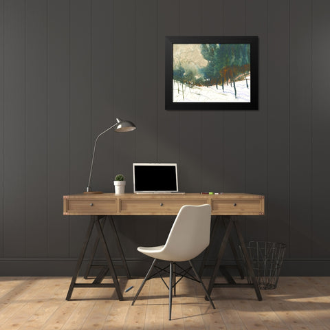 My Trail Black Modern Wood Framed Art Print by Randy Noble Fine Art