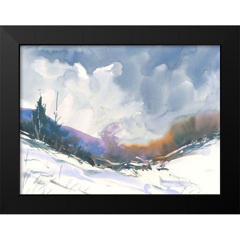 Winters Bounty Black Modern Wood Framed Art Print by Randy Noble Fine Art