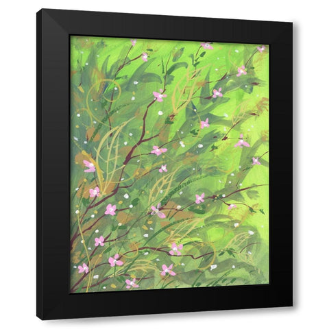 My Garden Black Modern Wood Framed Art Print by Randy Noble Fine Art