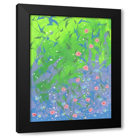 Spring Composition Black Modern Wood Framed Art Print by Randy Noble Fine Art