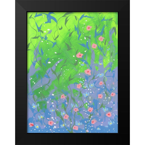 Spring Composition Black Modern Wood Framed Art Print by Randy Noble Fine Art