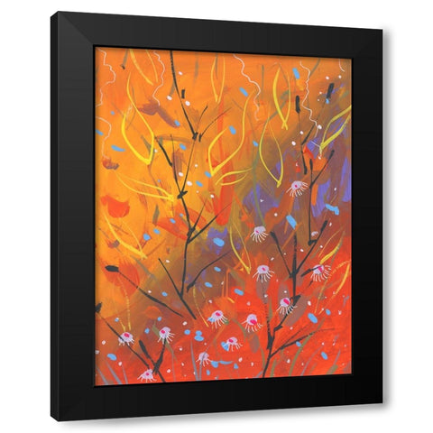 Autumn Grace Black Modern Wood Framed Art Print by Randy Noble Fine Art