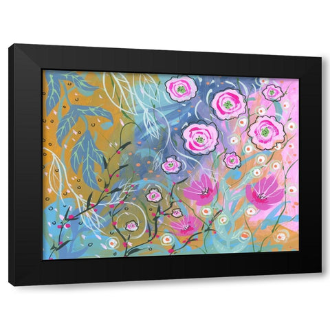 Flower Wonder Black Modern Wood Framed Art Print with Double Matting by Randy Noble Fine Art