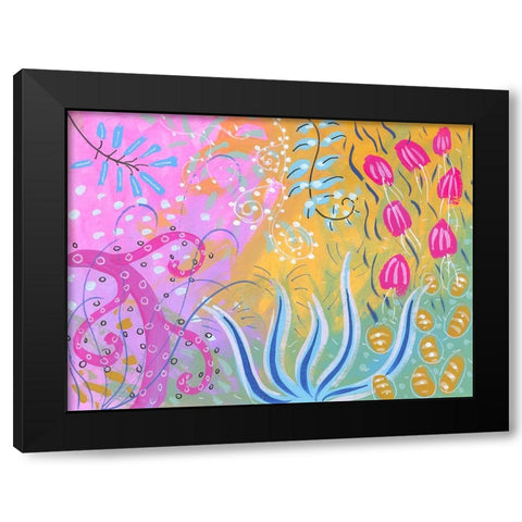 Garden Glory Black Modern Wood Framed Art Print with Double Matting by Randy Noble Fine Art