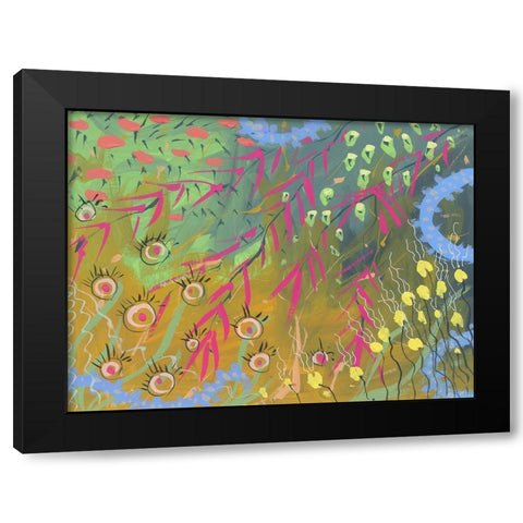 Garden Grace Black Modern Wood Framed Art Print by Randy Noble Fine Art