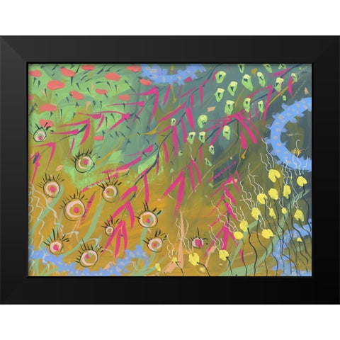 Garden Grace Black Modern Wood Framed Art Print by Randy Noble Fine Art