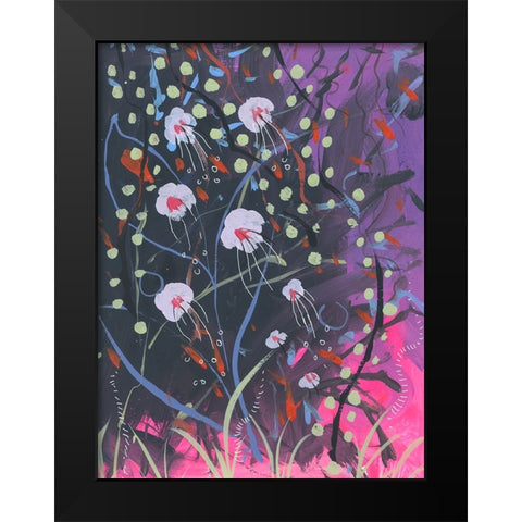 Nights Colors Black Modern Wood Framed Art Print by Randy Noble Fine Art