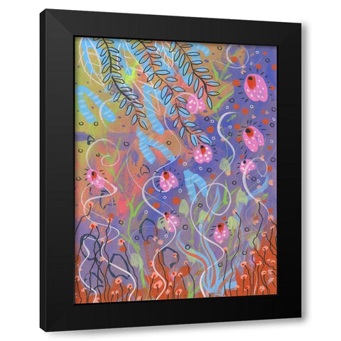 Spring Rise Black Modern Wood Framed Art Print by Randy Noble Fine Art