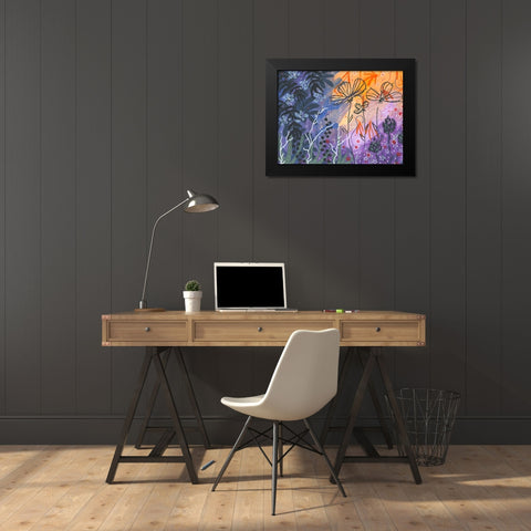 Color And Tone Black Modern Wood Framed Art Print by Randy Noble Fine Art