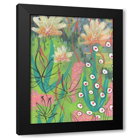 My Tropical Blooms Black Modern Wood Framed Art Print with Double Matting by Randy Noble Fine Art