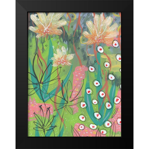My Tropical Blooms Black Modern Wood Framed Art Print by Randy Noble Fine Art