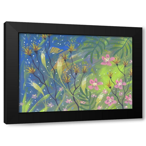 Morning Glory Black Modern Wood Framed Art Print with Double Matting by Randy Noble Fine Art