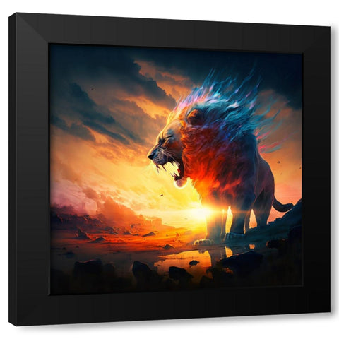 Desert Of Dreams 3 Black Modern Wood Framed Art Print by Heere, Ray