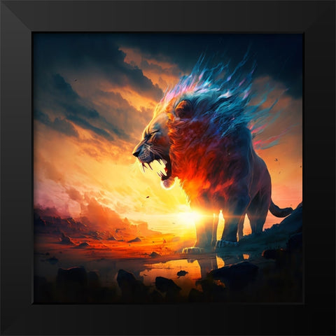 Desert Of Dreams 3 Black Modern Wood Framed Art Print by Heere, Ray