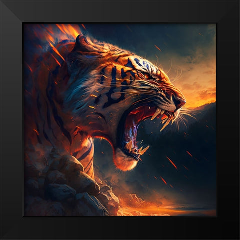 Desert Of Dreams 4 Black Modern Wood Framed Art Print by Heere, Ray